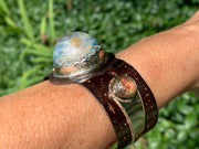 copper bracelet with cremation ashes from pets